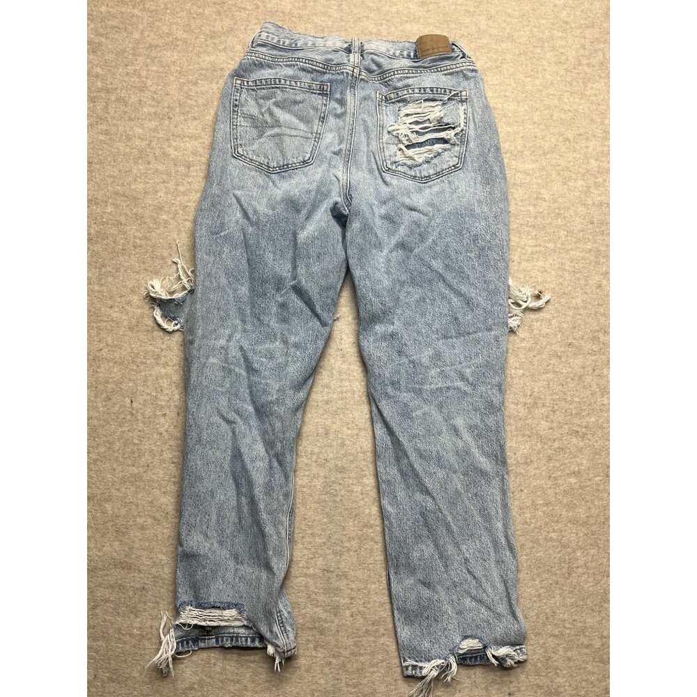 American Eagle Outfitters | Mom Jean | Destroyed Distressed | Size 8 - Picture 7 of 14